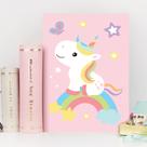 Placa Decorativa MDF Infantil Unicornio e Borboleta Placa Decorativa MDF Infantil Unicornio e Borboleta