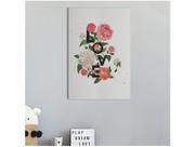 Placa Decorativa MDF Love Flowers 30x44cm