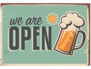 Placa Decorativa MDF Open Bar 20x29cm