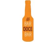 Placa Decorativa MDF Open Bar Amarela 7,5x28cm