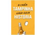 Placa Decorativa MDF Open Bar Tampinha 20x29cm