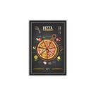 Placa Decorativa MDF Pizza 30x40cm