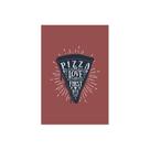 Placa Decorativa MDF Pizza Frase Mordida Inglês 30x40cm