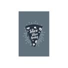 Placa Decorativa MDF Pizza Frase Pedaço Inglês 30x40cm