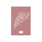 Placa Decorativa MDF Pizza Rosa 20x30cm