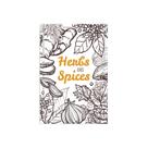 Placa Decorativa MDF Tempero Frase Herbs and Spices 30x40cm