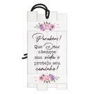Placa Decorativa Mini 7x14 Tag Parabéns Amizade Mensagem Deus