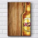 Placa Decorativa - Modelo P220 - Skol 30X20Cm Em Mdf