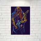 Placa Decorativa Música Guitarrista 02 30x40cm Placa Decorativa Música Guitarrista 02 30x40cm