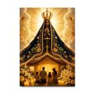Placa Decorativa Nossa Senhora Aparecida Mãe Protetora 50x70cm Placa Decorativa Nossa Senhora Aparecida Mãe Protetora 50x70cm