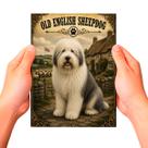 Placa Decorativa Old English Sheepdog Cachorro Pet MDF