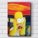 Placa decorativa - Os Simpsons / Homer (O Grito) 30x20 cm Placa decorativa - Os Simpsons / Homer (O Grito) 30x20 cm