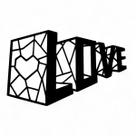 Placa Decorativa Palavra Love 3D em Mdf Cor Preto 57 cm Placa Decorativa Palavra Love 3D em Mdf Cor Preto 57 cm