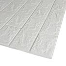 Placa Decorativa Papel de Parede Texturizado Branco