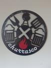 Placa decorativa para área de churrasco ou área gourmet