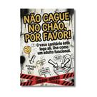 Placa Decorativa Para Bares Banheiro Frase Engraçada 30x42cm