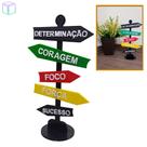 Placa Decorativa Para Mesa Palavras Motivacionais Direção 3d Placa Decorativa Para Mesa Palavras Motivacionais Direção 3d