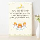 Placa Decorativa para Quarto Oração Anjo da Guarda Lua 30x40