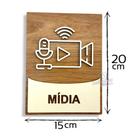 Placa decorativa para sala de mídias em mdf 3mm alto relevo