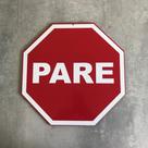 Placa Decorativa Pare