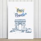 Placa Decorativa Paris Arco do Triunfo França MDF 30x40 Placa Decorativa Paris Arco do Triunfo França MDF 30x40