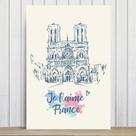 Placa Decorativa Paris Notre Dame MDF 20x30