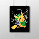 Placa Decorativa Pikachu Zelda Placa Decorativa Pikachu Zelda