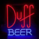 Placa decorativa Pinlangdou Duff Beer Neon Light 33x36 cm