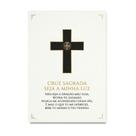 Placa Decorativa Poderosa Oração de São Bento Com 21x30cm