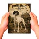 Placa Decorativa Pointer Inglês Cachorro Pet MDF