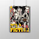 Placa Decorativa - Pulp Fiction - Arte Poster Quadro Placa Decorativa - Pulp Fiction - Arte Poster Quadro