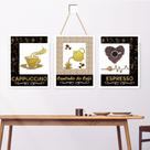Placa Decorativa Quadro Cozinha Cantinho do Café +Brinde 1Alça 1Pendurador Placa Decorativa Quadro Cozinha Cantinho do Café +Brinde 1Alça 1Pendurador