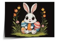 Placa Decorativa Quadro Decoração Infantil Pascoa Coelhinhos