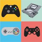 Placa Decorativa Quadro Gamer 4 Controles Direta Mdf 20x20cm