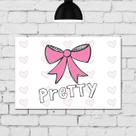 Placa Decorativa Quarto de Menina Princesa Laço 30x40cm Placa Decorativa Quarto de Menina Princesa Laço 30x40cm