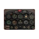 Placa Decorativa Retrô De Aviação Para Painel 12x8 Polegadas, Decoração Industrial Rústica Para Café Placa Decorativa Retrô De Aviação Para Painel 12x8 Polegadas, Decoração Industrial Rústica Para Café