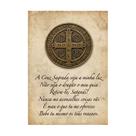 Placa Decorativa São Bento Oração Poderosa 15x21cm Ref 4751