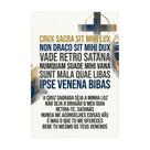 Placa Decorativa São Bento Oração Poderosa 50x70cm Ref 1415