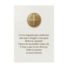 Placa Decorativa São Bento Oração Proteção Poderosa 50x70cm