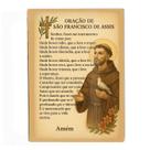 Placa decorativa São Francisco de assis oração católico jesus cristo