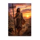 Placa Decorativa São João Batista Realismo Cinematográfico 15x21cm