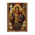 Placa Decorativa São Miguel Estilo Bizantino 15x21cm