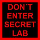 Placa Decorativa Secret Lab