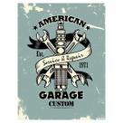 Placa Decorativa Sinalização Garage Custom