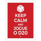 Placa Decorativa Sinalização Jogue o D20