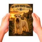 Placa Decorativa Soft Coated Wheaten Cachorro Pet MDF
