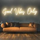 Placa decorativa SSGLABSIGN Good Vibes Only 145 cm Neon