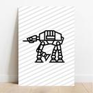 Placa Decorativa Star Robot