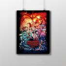 Placa Decorativa Stranger Things poster série Netflix