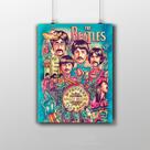 Placa Decorativa The Beatles Sgt Pepper Wallpaper Placa Decorativa The Beatles Sgt Pepper Wallpaper